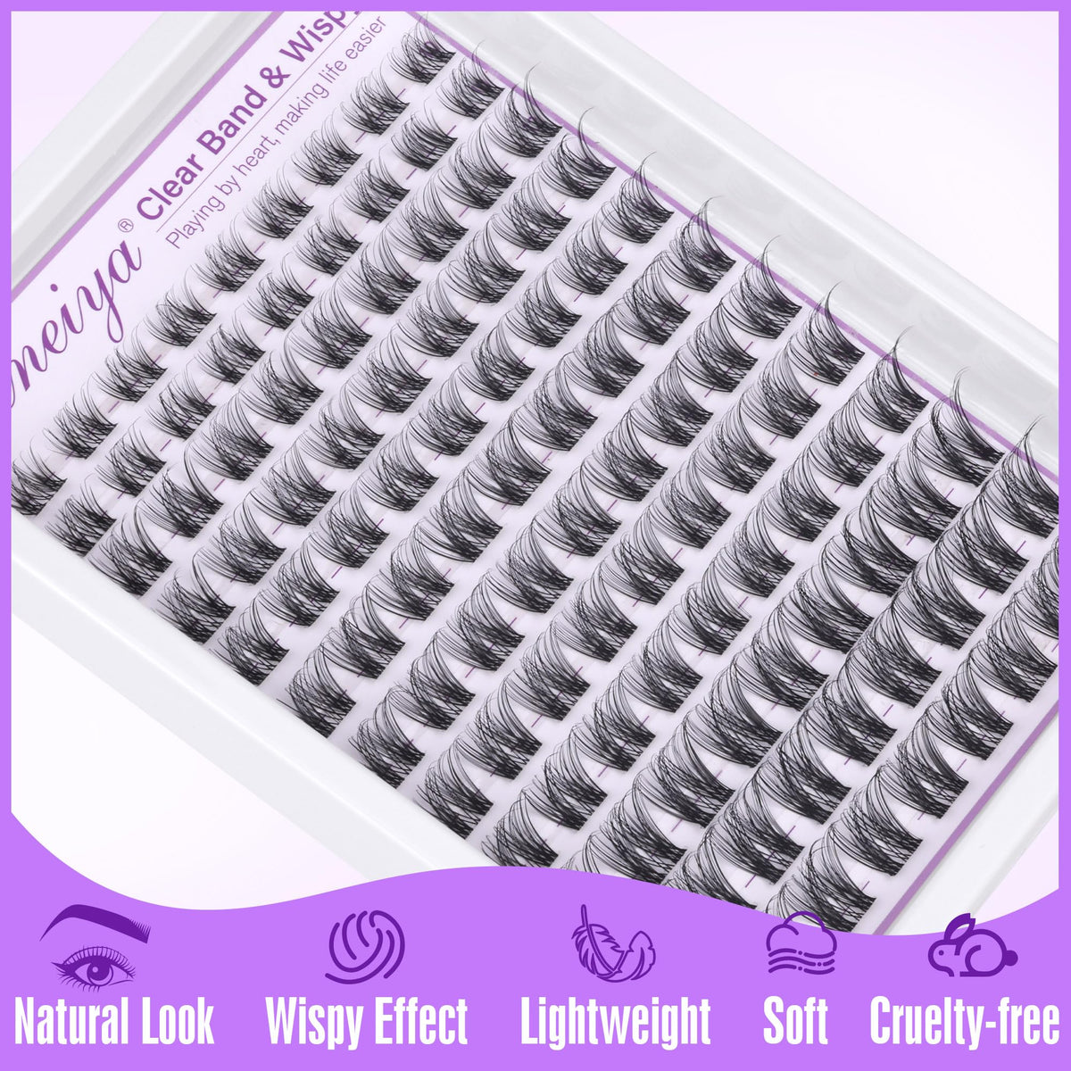 Geeneiya lash clusters kit packaging front view