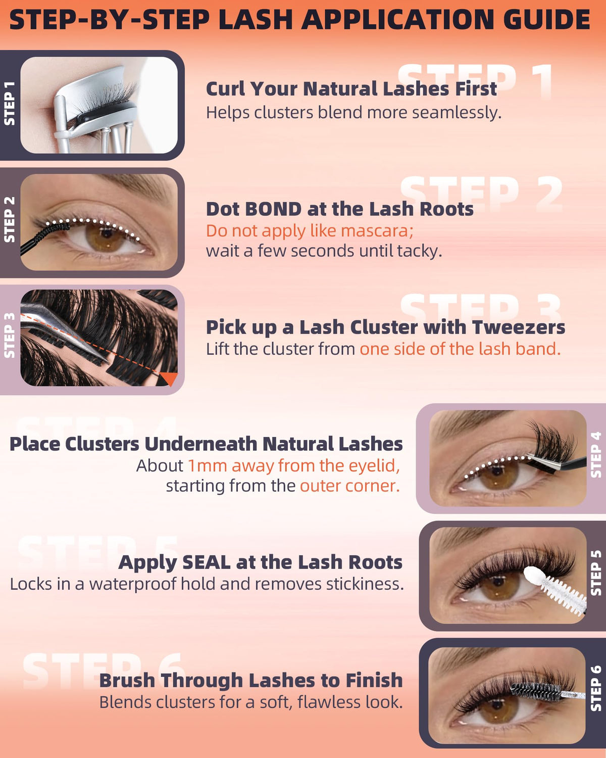 Geeneiya lash clusters kit with all accessories