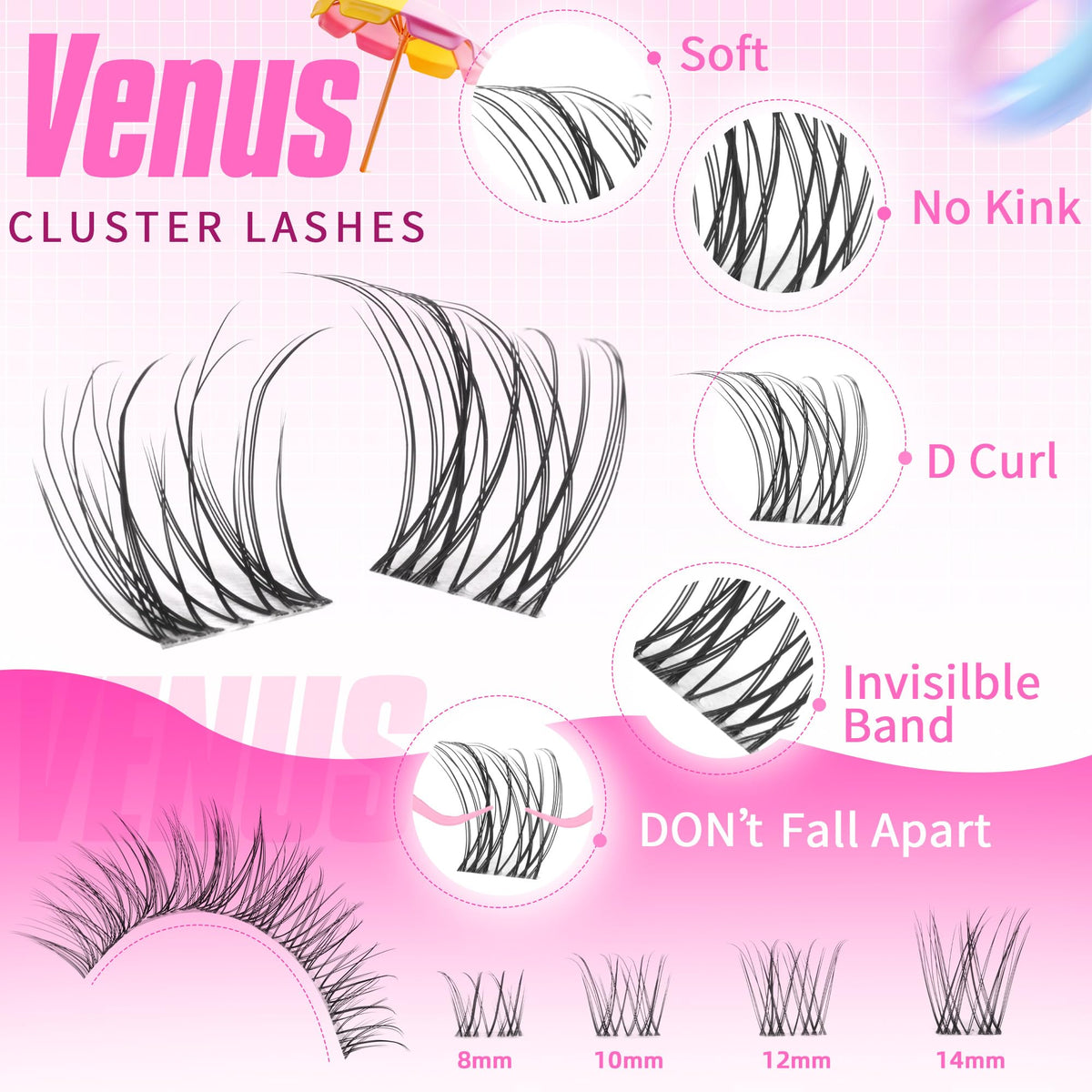 Geeneiya lash glue remover and tweezers included in kit