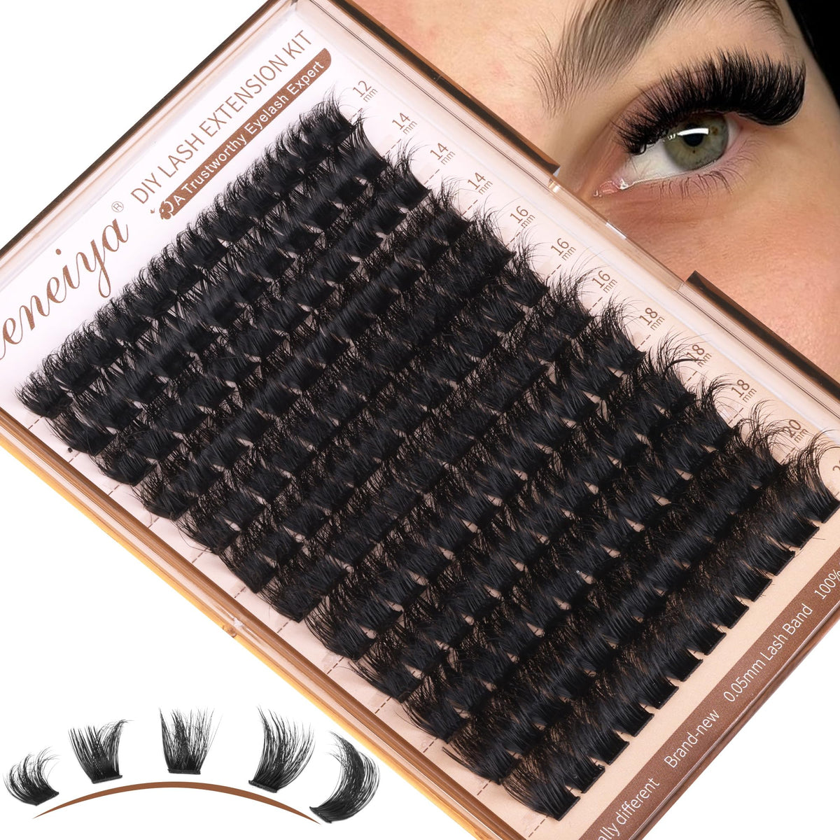 Geeneiya premium lash tweezers for easy application