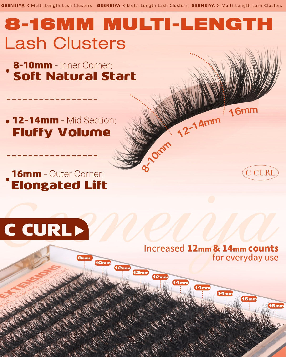 Geeneiya waterproof lash bond and seal included