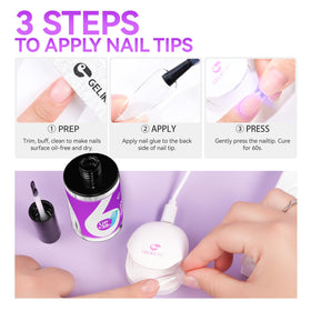 gelike ec Gel Nail Glue 40 mL with UV lamp