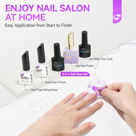 gelike ec Gel Nail Glue UV curing process