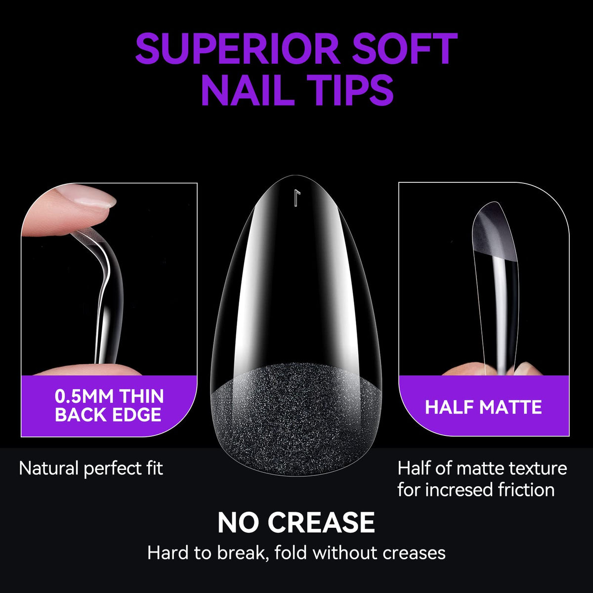 gelike ec soft gel nail tips with a file and acetone for removal