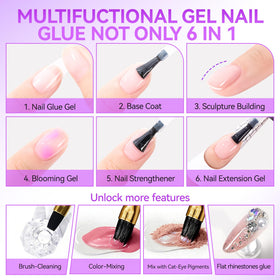 gelike ec UV Nail Glue Gel 32ML application on nails