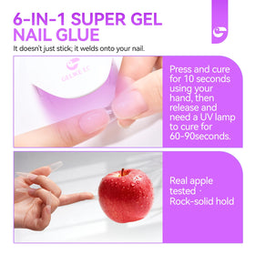 gelike ec UV Nail Glue Gel 32ML bottle with brush