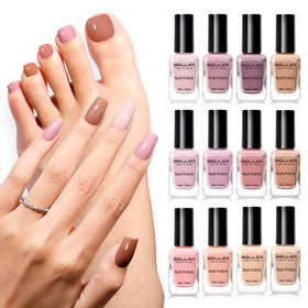 GELLEN 12-Colour Nail Polish Set, front view with all shades displayed