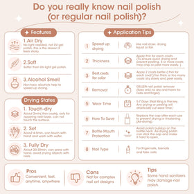 GELLEN 4 In 1 Clear Nail Polish Base Coat in use on nails