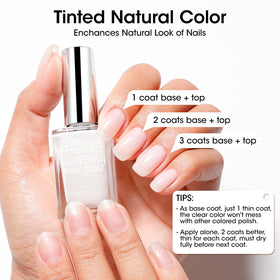 GELLEN 4 In 1 Clear Nail Polish Base Coat texture close-up