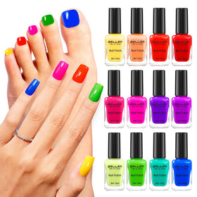 GELLEN Bright Neon Nail Polish set of 12 vibrant shades