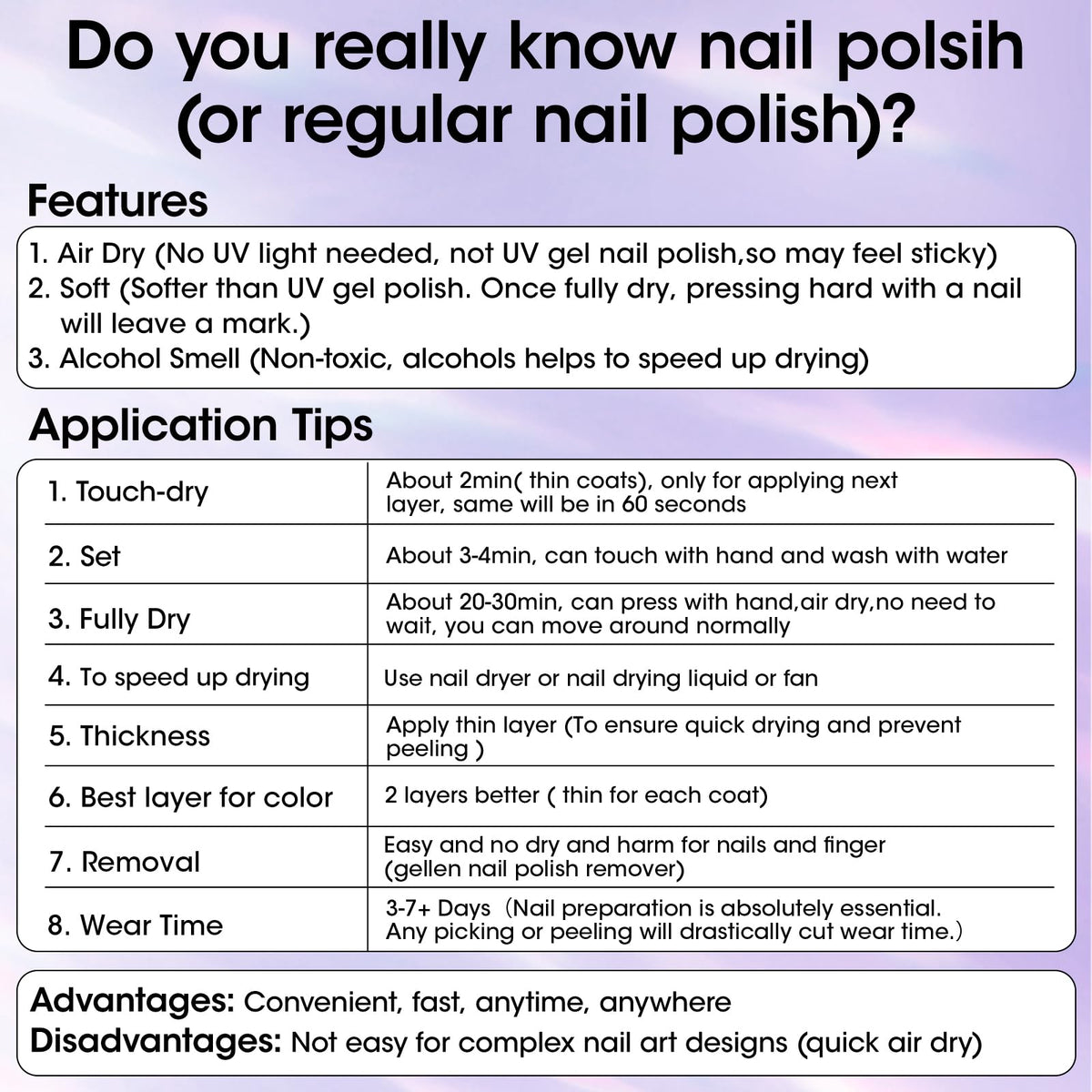 GELLEN Bright Neon Nail Polish vibrant purple shade on nails