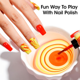 GELLEN Bright Neon Nail Polish vibrant yellow shade on nails
