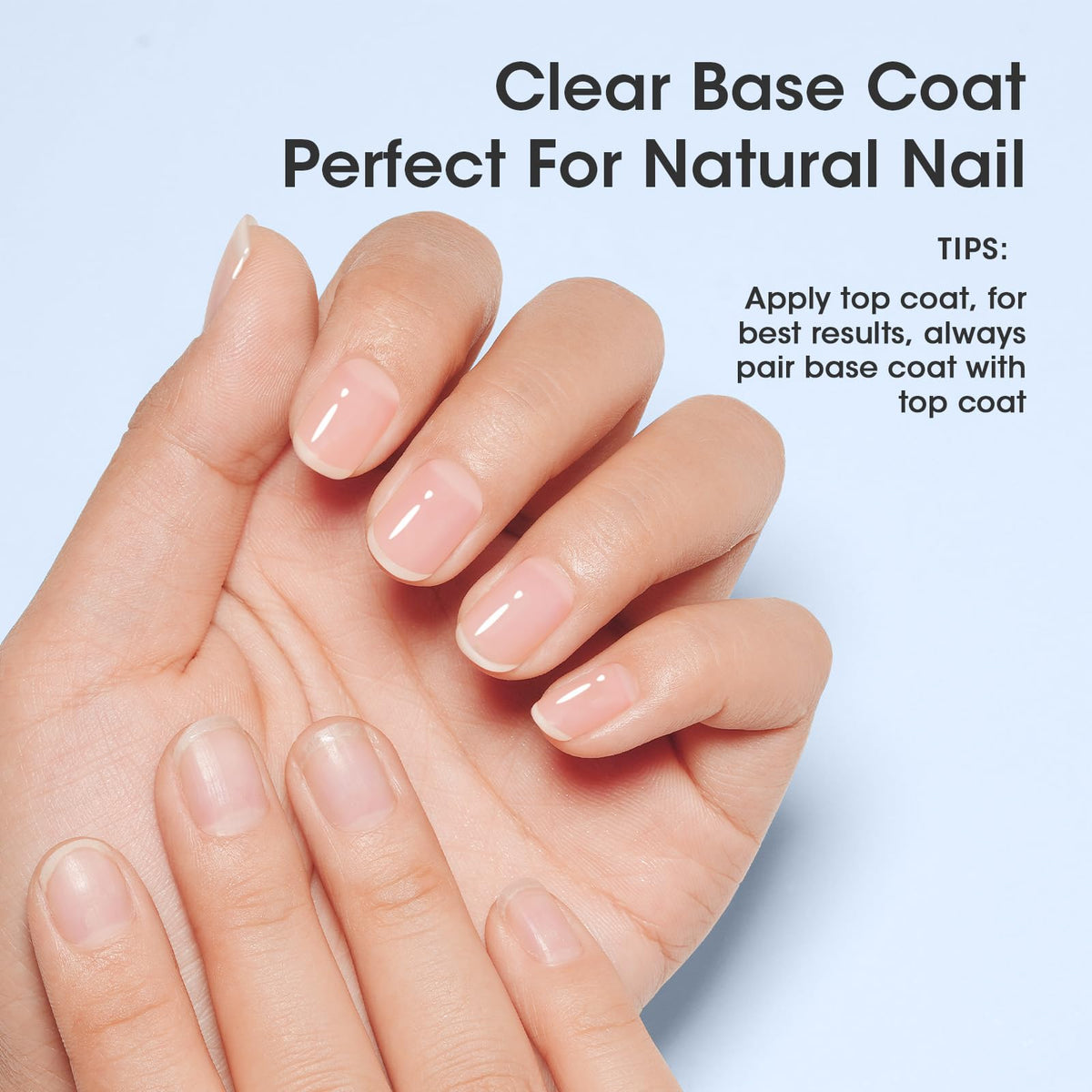 GELLEN Clear Base Coat Nail Polish with various nail polish colours