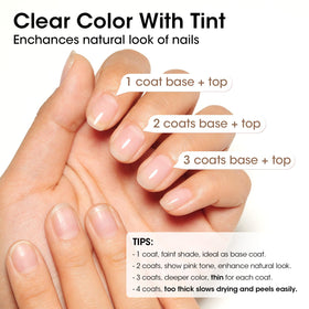 GELLEN Clear Nail Polish Base Coat application brush close-up