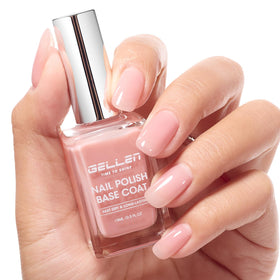 GELLEN Clear Nail Polish Base Coat front view with pink tint