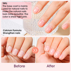 GELLEN Clear Nail Polish Base Coat Pink Tint packaging