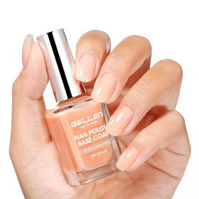 GELLEN Clear Nail Polish Base Coat Tinted Nude front view