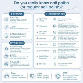GELLEN Clear Nail Polish Top Coat Shine applied to natural nails