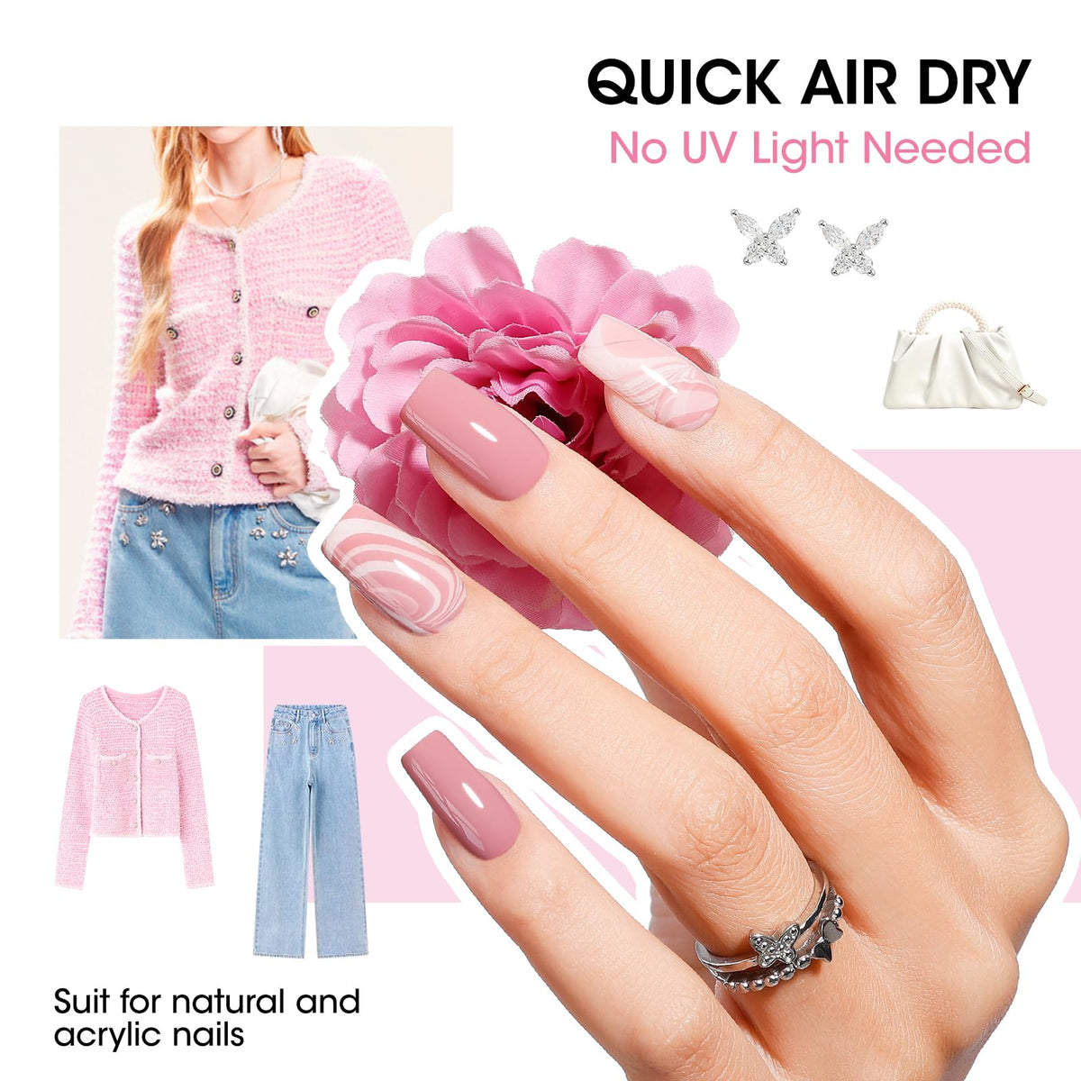 GELLEN nail polish bottle showcasing milky white shade