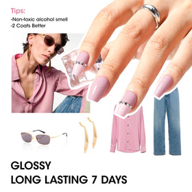 GELLEN nail polish in vibrant colour applied on nails