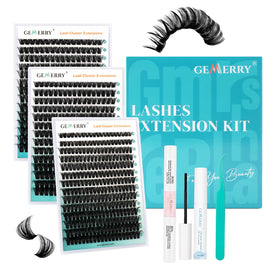 GEMERRY 840Pcs Lashes Clusters Kit packaging front view