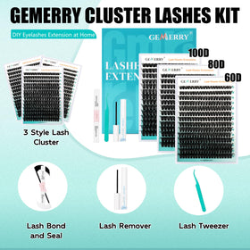 GEMERRY cluster lashes in different lengths and styles