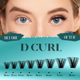 GEMERRY DIY Lash Clusters Kit open view showcasing individual lashes