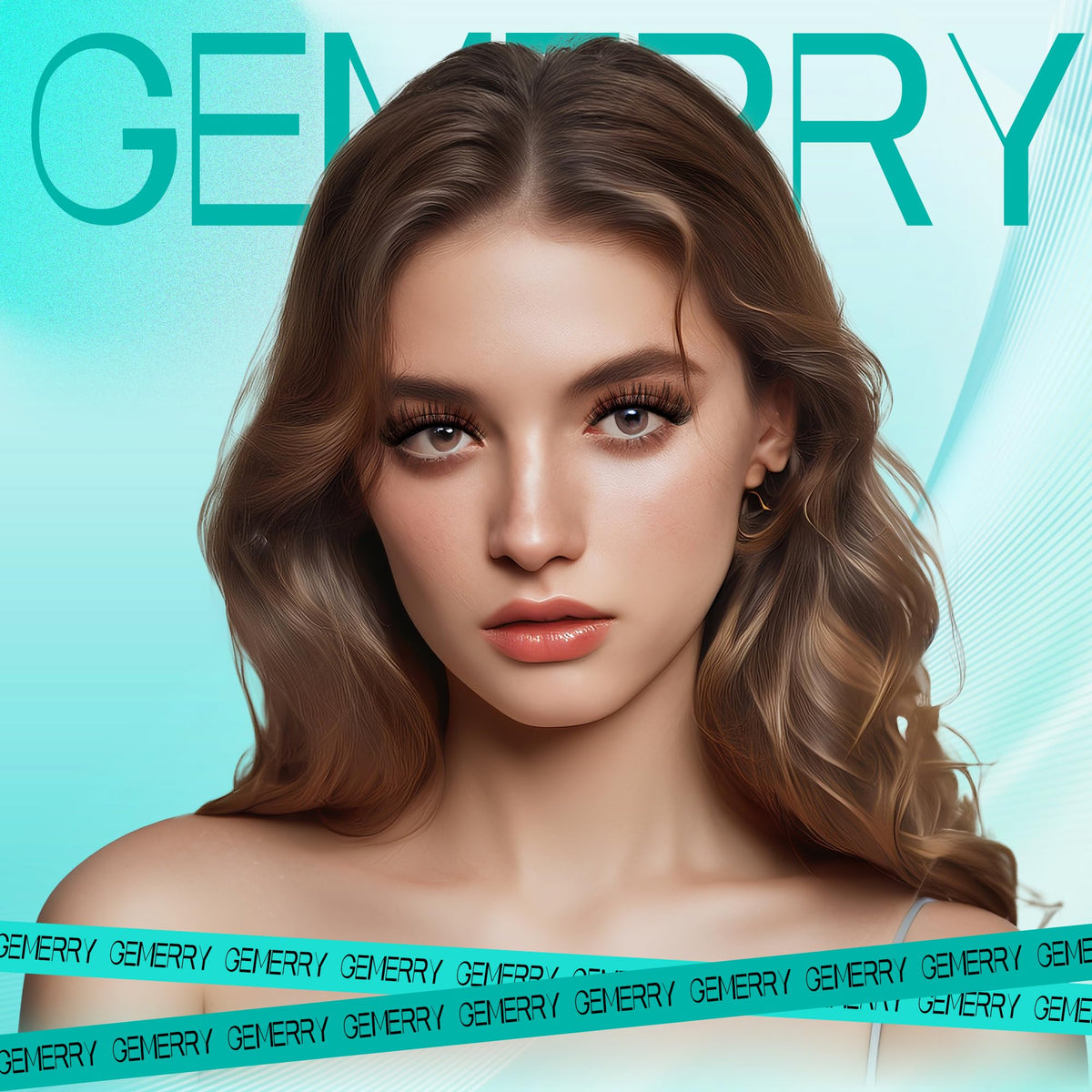 GEMERRY lash bond and seal applied to natural lashes