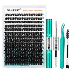 GEMERRY Thick Lash Clusters Kit 100P with mixed lash clusters