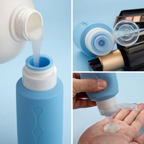 Gemice silicone travel bottles in various colours
