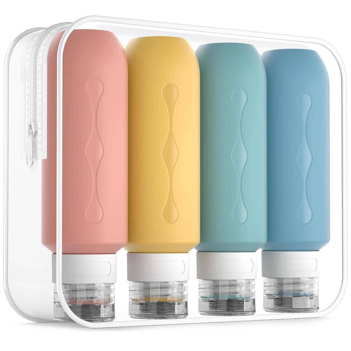 Gemice Travel Bottles 6oz set with clear PVC bag