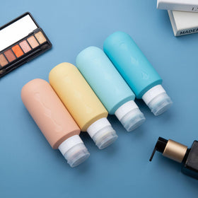 Gemice travel bottles in a travel bag