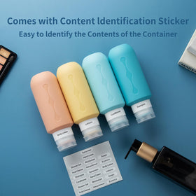 Gemice travel bottles with flip-top caps