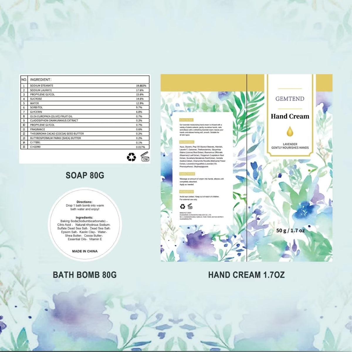 GEMTEND Spa Gift Basket beautifully packaged