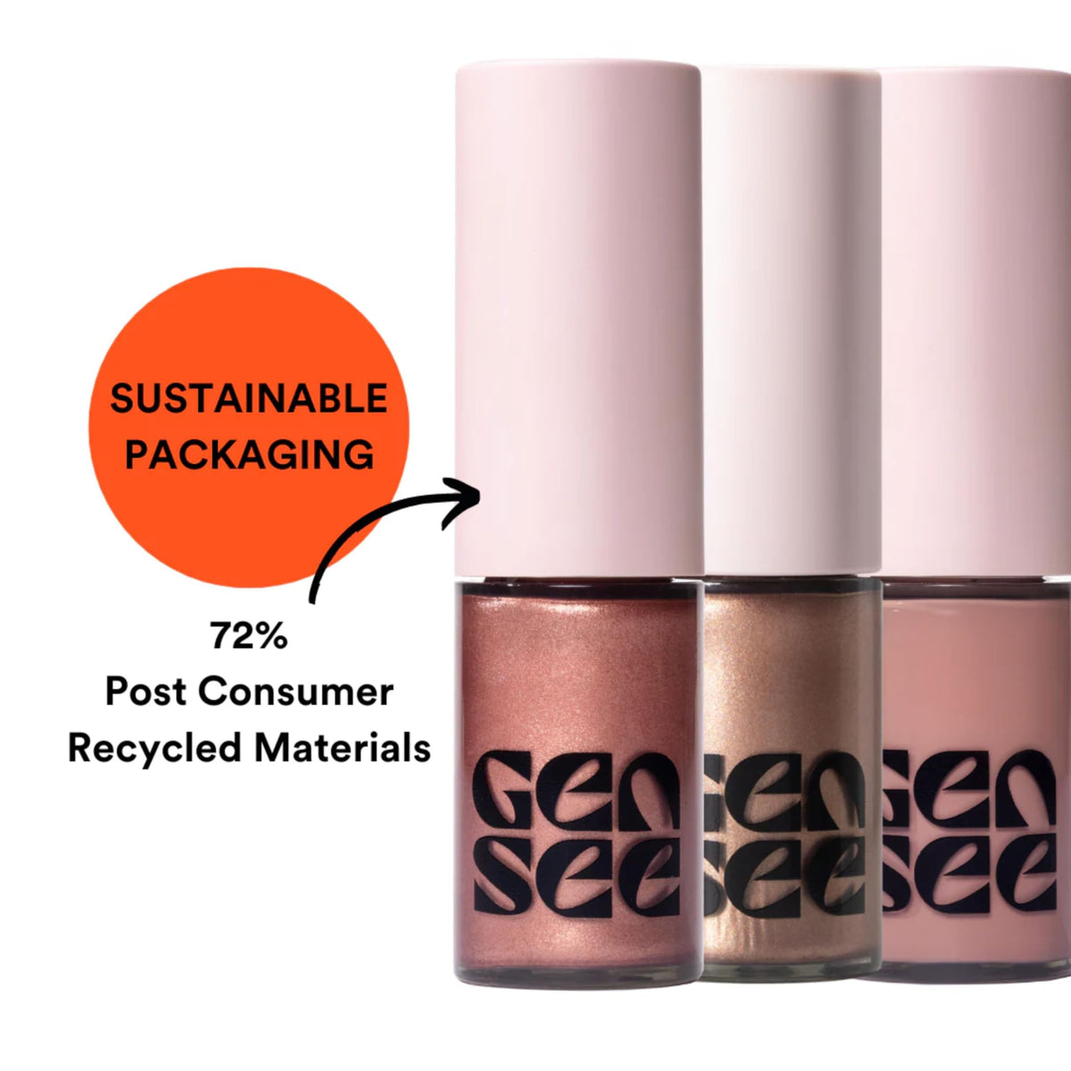 Gen See Mixed Media Matte Liquid Eyeshadow blended on eyelid