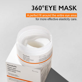 Genabelle PDRN Eye Mask being applied in a relaxing setting