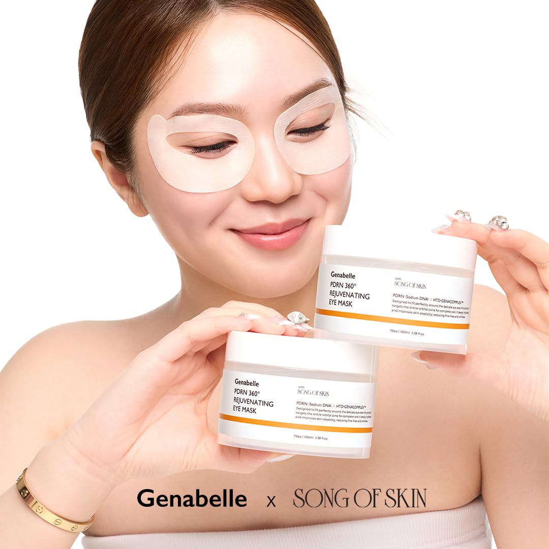 Genabelle PDRN Eye Mask showing full eye area coverage