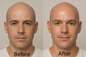 Generic Bald Head Balm on a wooden surface