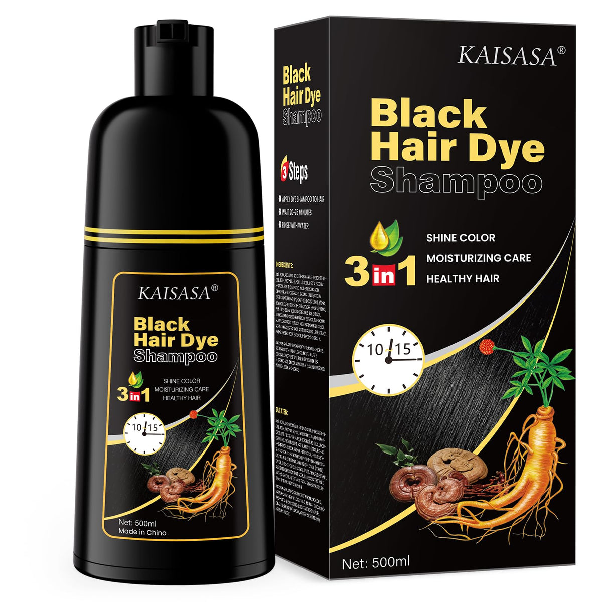Generic Hair Dye Shampoo for Gray Hair Coverage front view