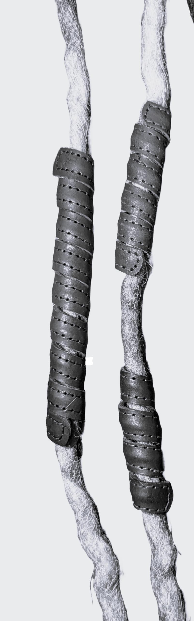 Generic Leather Hair Bead with natural marks