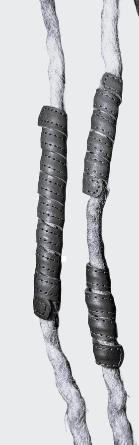 Generic Leather Hair Bead with natural marks