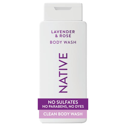 Generic Native Clean Body Wash Lavender & Rose front view
