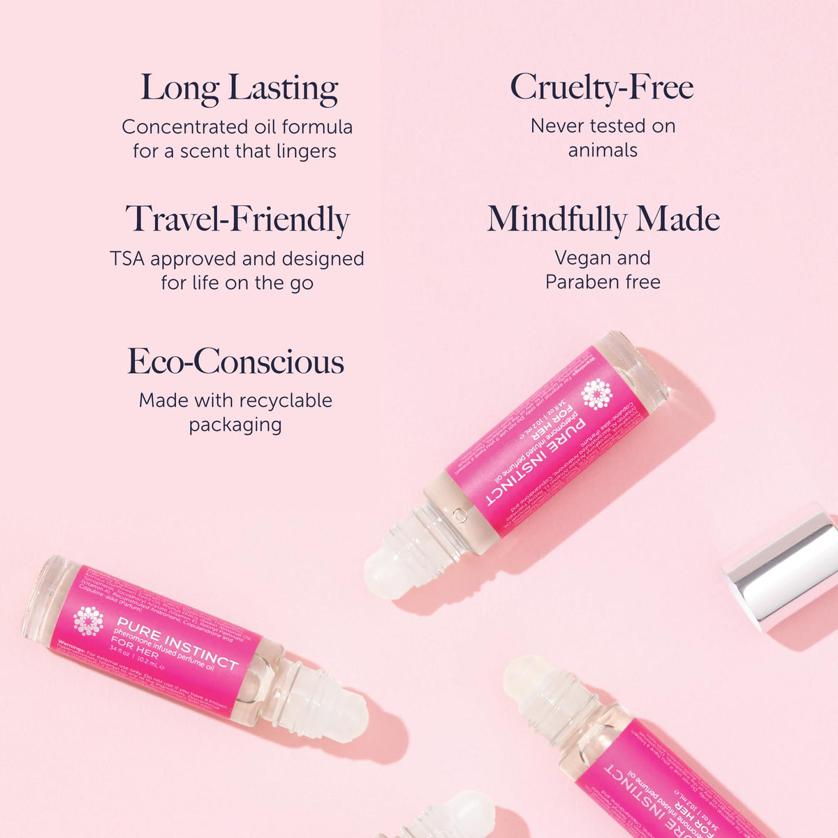 Generic Pure Instinct Perfume roll-on 10.2 mL packaging