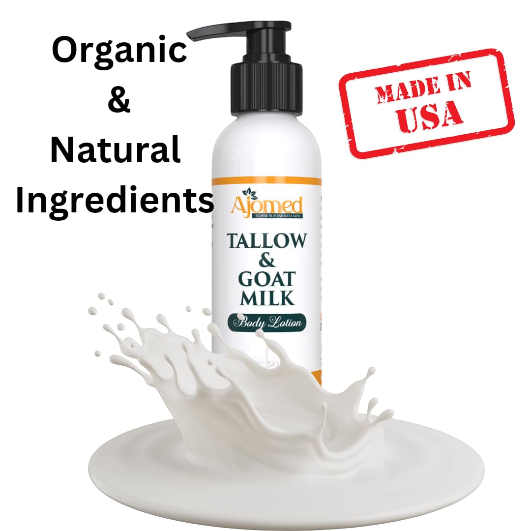 Generic Tallow & Goat Milk Body Lotion 12 OZ back view