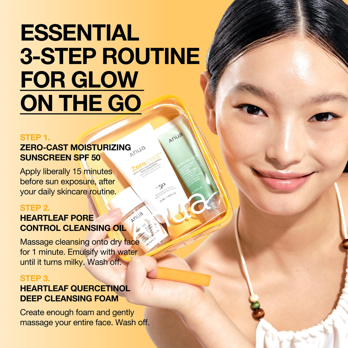 Gentle foaming cleanser from ANUA Sun-Ready Travel Kit