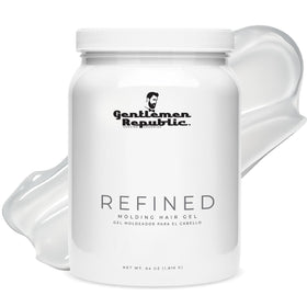 Gentlemen Republic 64oz Hair Gel front view with clear gel texture