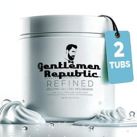 Gentlemen Republic Hair Gel 16oz twin pack front view