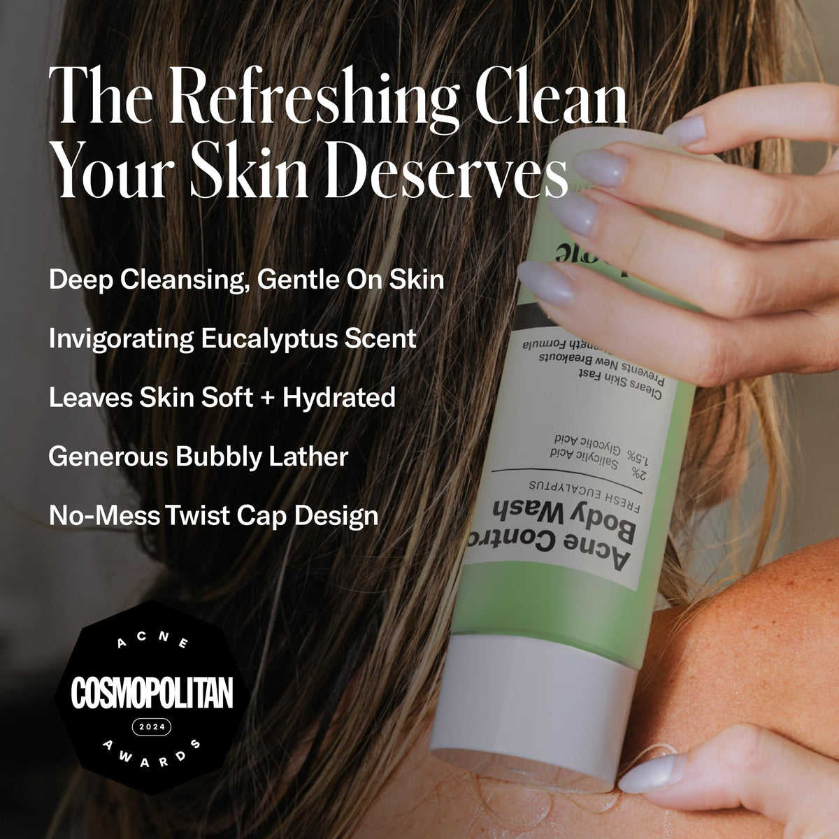 Geologie Acne Control Body Wash texture close-up