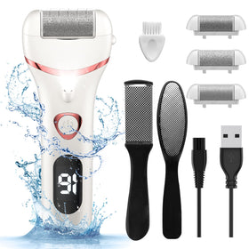 Geopu Electric Foot Callus Remover kit front view with accessories