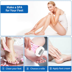 Geopu Electric Foot Callus Remover waterproof feature demonstration